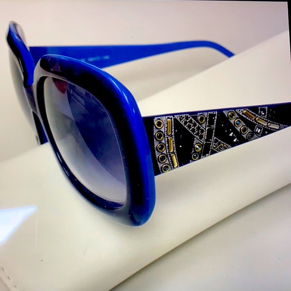 Judith LieberStunningCrystalEncrustedSunglasses - Picture 1 of 8